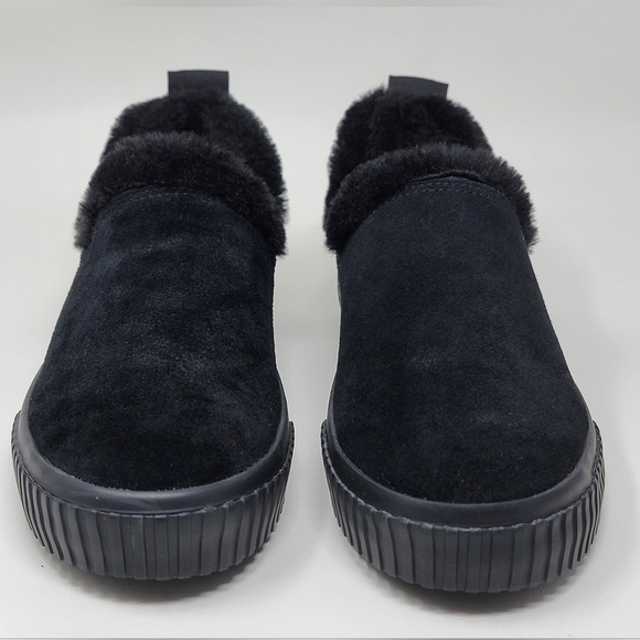 Timberland Skyla Bay Slip-on Shoes Black Suede Faux Fur Women’s Size 5.5 New - Picture 7 of 9